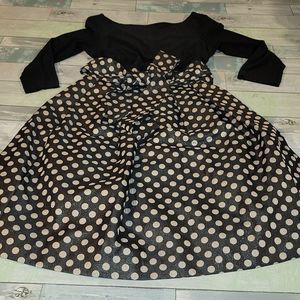 Jessica Howard Black & Silver Dress sz 10